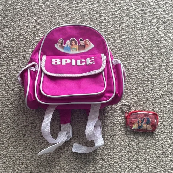 Spice Girls Mini Backpack with Keychain - Picture 1 of 13